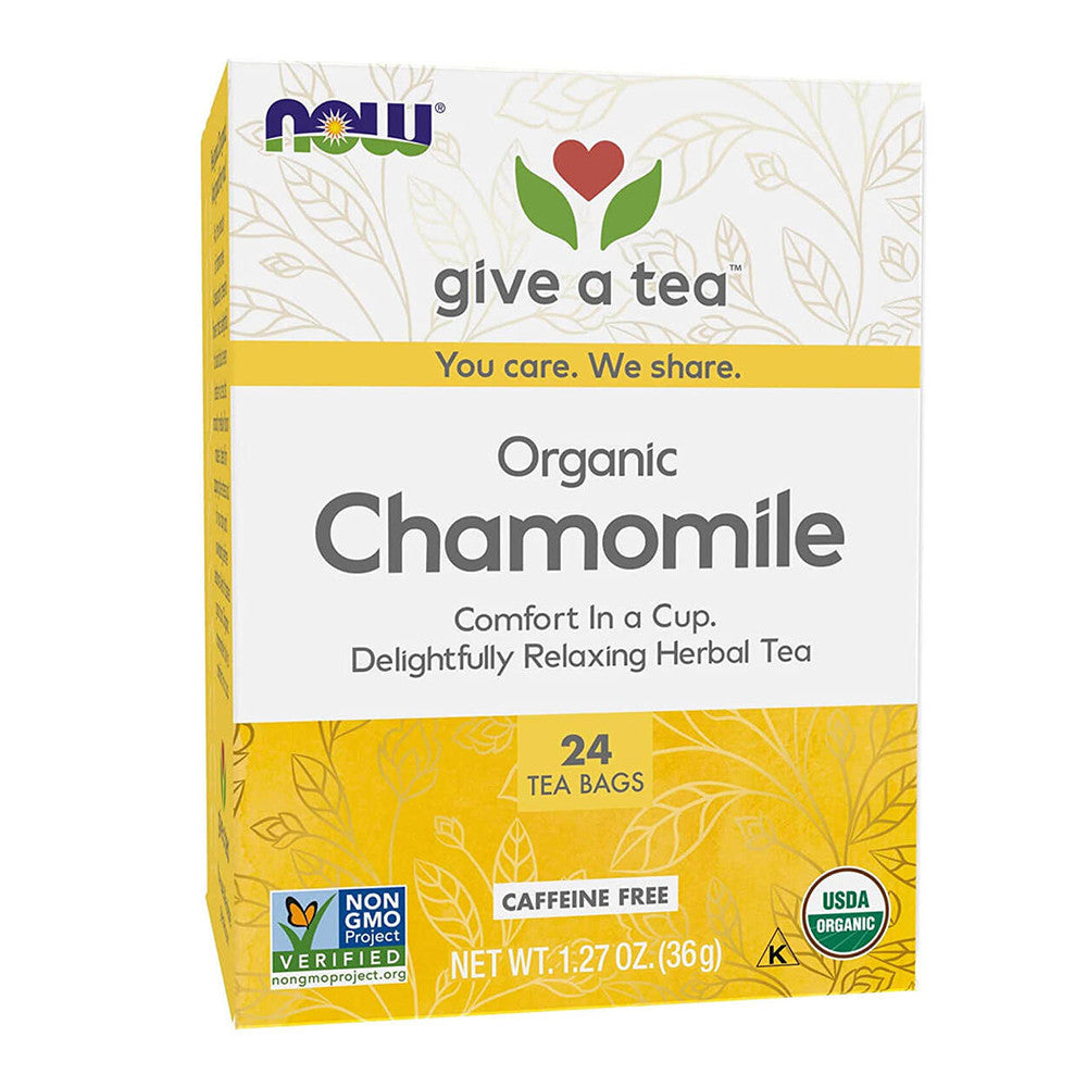 Now Foods Organic Chamomile Real Tea, 24 Ea